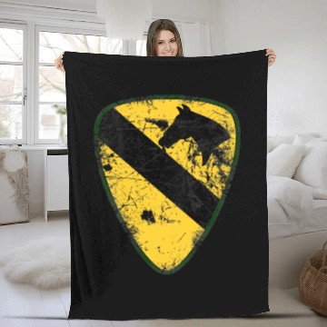 Discover Original 1st Cavalry Division Vintage Fleece Blankets Gift Fleece Blankets