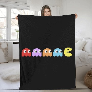 Discover Pac Man Fleece Blankets, Pacman and Ghosts Fleece Blankets