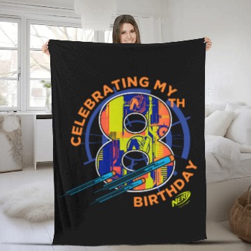 Discover Nerf Celebrating My 8Th Birthday Fleece Blankets