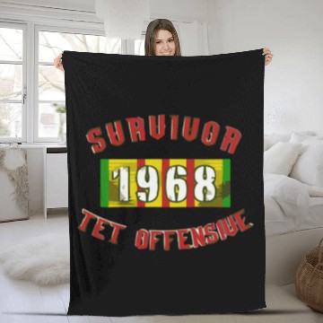 Discover 1968 Tet Offensive Survivor Fleece Blankets