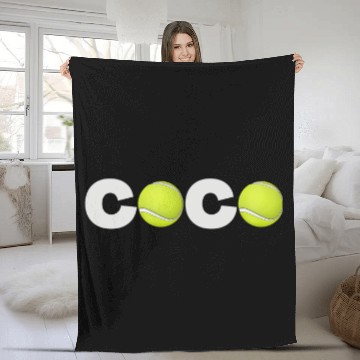 Discover Coco Gauff Call Me Coco Fleece Blankets