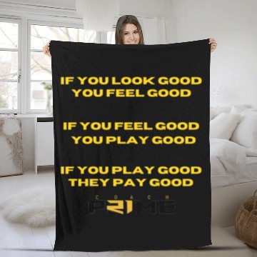 Discover Deion Sanders  Coach Prime Fleece Blankets