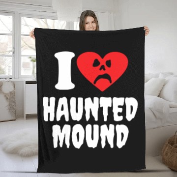 Discover I Love Haunted Mound Fleece Blankets Fleece Blankets