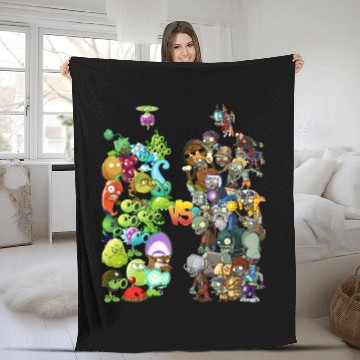 Discover Plants vs zombies Fleece Blankets