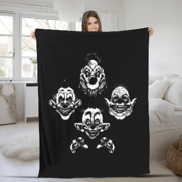 Discover Killer Klown Rhapsody Horror Fleece Blankets