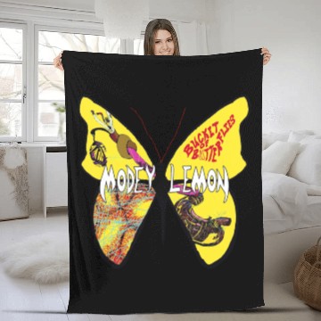 Discover Modey Lemon Fleece Blankets