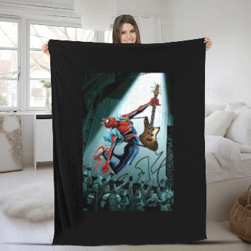 Discover SPIDER-PUNK Fleece Blankets