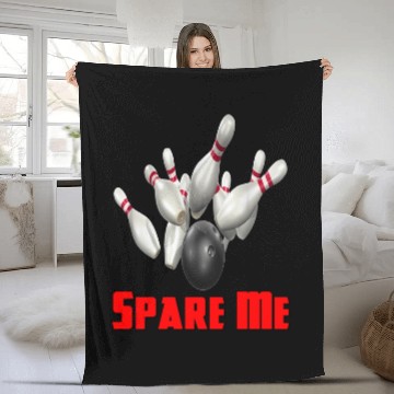 Discover Bowling Team Spare Me Fleece Blankets