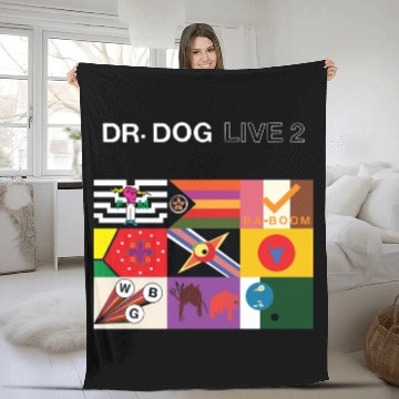Discover Dr.-Dog-Live-2 Fleece Blankets