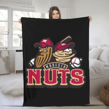 Discover Modesto Nuts Fleece Blankets