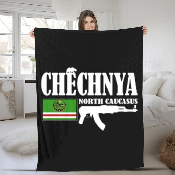 Discover chechnya north caucasus Fleece Blankets