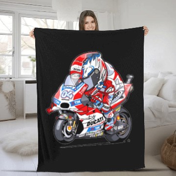Discover motogp vector Fleece Blankets