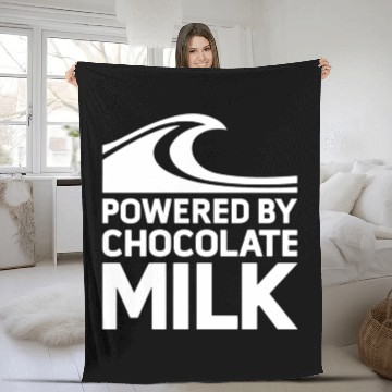 Discover Powered by Chocolate Milk Fleece Blankets