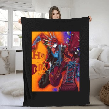 Discover SPIDER-PUNK Fleece Blankets