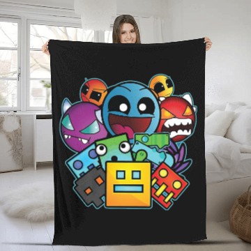 Discover Geometry Dash 2 Fleece Blankets