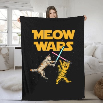 Discover Meow Wars -Cat Lover Gift Fleece Blankets