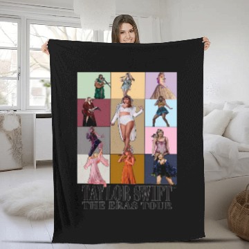 Discover Eras Tour Poster Zip Fleece Blankets