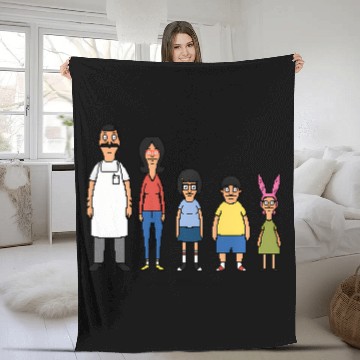 Discover Bob'S Burgers 8 Bit Zip Fleece Blankets