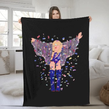 Discover Eras Tour Multicolor Jacket Fleece Blankets