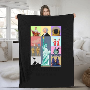 Discover US History Eras Tour Baseball Jerseys Fleece Blankets
