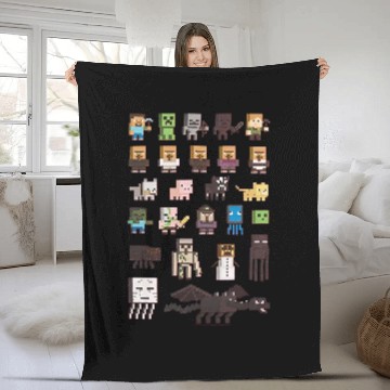 Discover Minecraft Character Fleece Blankets
