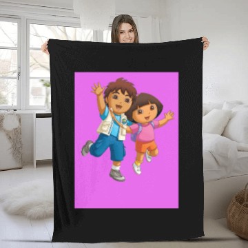 Discover Dora the explorer Diego Fleece Blankets