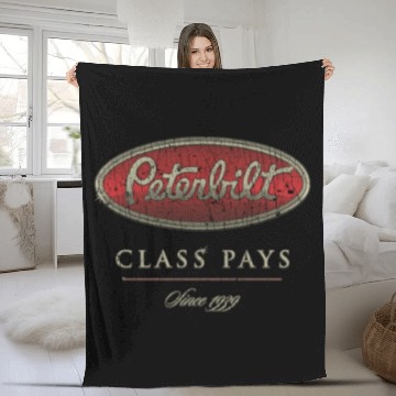 Discover Peterbilt Class Pays 1939 - Trucker - Fleece Blankets