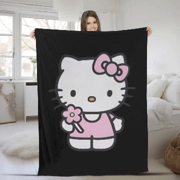Discover Hello Kitty Hawaiians, Hello Kitty Fan Gift Fleece Blankets