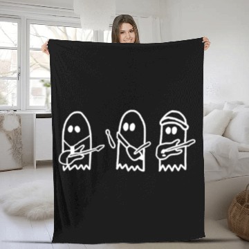 Discover Ghost Band Fleece Blankets