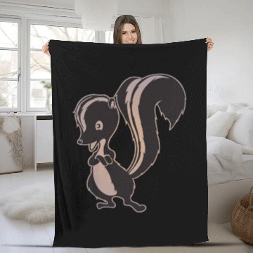 Discover skunk works Fleece Blankets