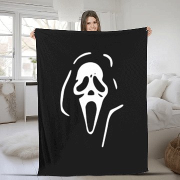 Discover Scream Ghost Face Zip Fleece Blankets