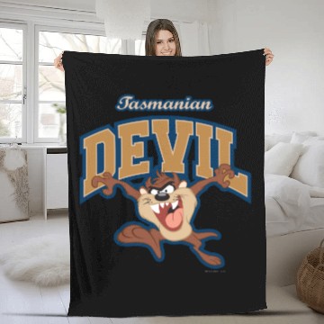 Discover TAZ™ Tasmanian Devil Patch Fleece Blankets