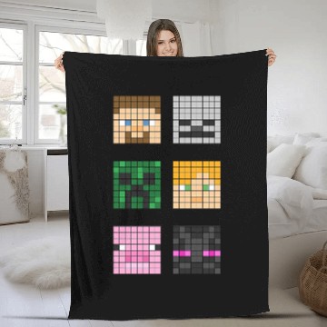 Discover Famous characters - Minecraft - Zip Fleece Blankets