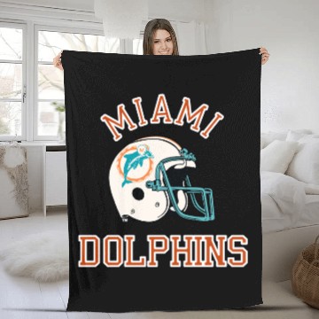 Discover Miami dolphins 1980s Baseball Jackets Fleece Blankets