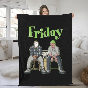 Discover Friday Unisex Fleece Blankets Match Jordan 5 Retro Green Bean