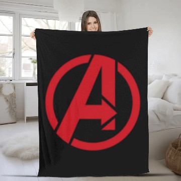 Discover Avengers Logo Embroidered Polo Fleece Blankets
