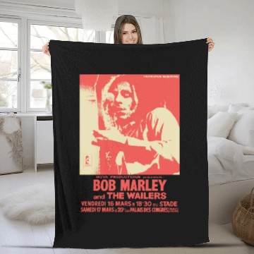 Discover Bob Marley & The Wailers 1979 Vintage Baseball Jerseys Fleece Blankets