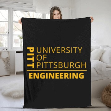Discover Pitt | University of Pittsburgh | Engineering (Gold) - Pitt - Fleece Blankets