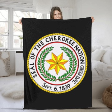 Discover Great seal of the cherokee nation Fleece Blankets