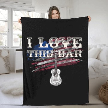 Discover Rip Toby Keith Fleece Blankets, I Love This Bar