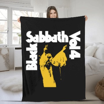 Discover Black Sabbath Vol. 4 Vintage Coal Fleece Blankets