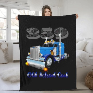 Discover 359 Peterbilt doodle Fleece Blankets
