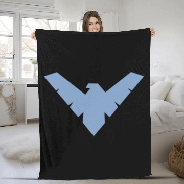 Discover Batman Nightwing Logo Fleece Blankets