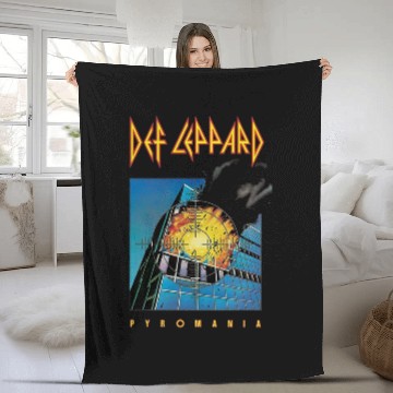Discover Def Leppard Classic Baseball Tees Fleece Blankets