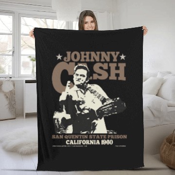 Discover Johnny Cash Outlaw Finger 3D Fleece Blankets