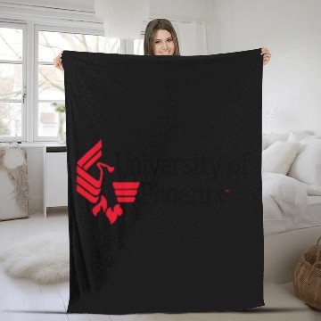 Discover University Of Phoenix Zip Fleece Blankets