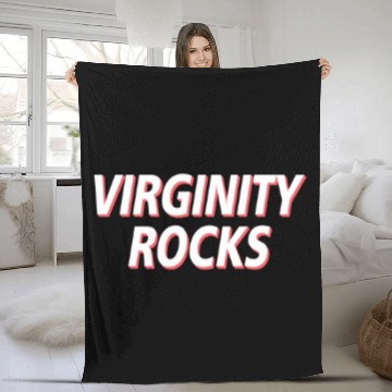 Discover Virginity Rocks Heather - Virginity Rocks - Zip Fleece Blankets