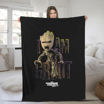 Discover Marvel Guardians Vol.2 I am GROOT Fleece Blankets