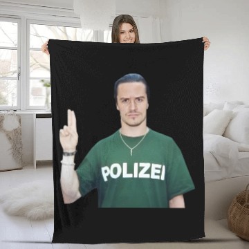 Discover Mike Patton "POLIZEI" 2003 Fleece Blankets