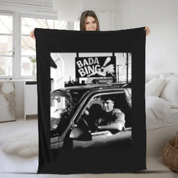 Discover Bada Bing Tony Soprano Fleece Blankets